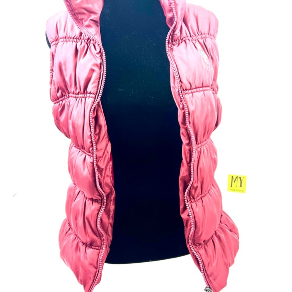 US Polo Ralph Laurent Burgundy Puffer Vest XL for Kids - Picture 6 of 15